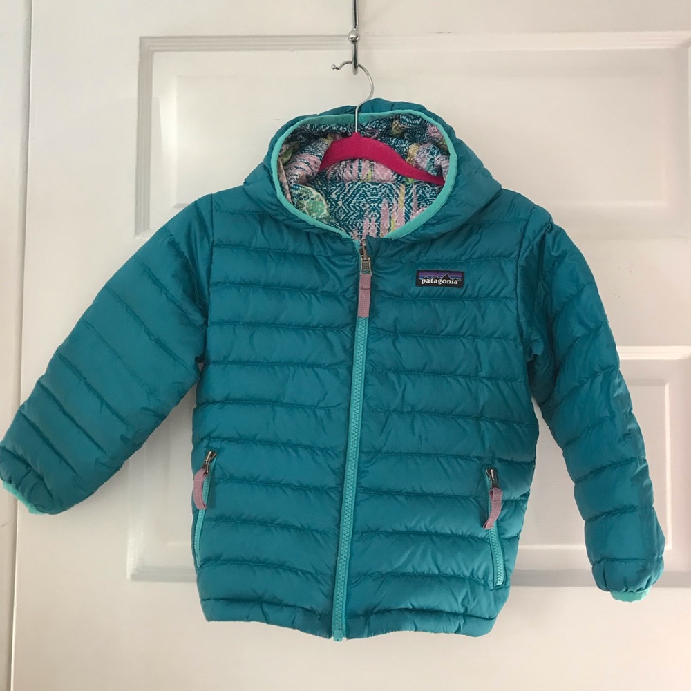 Patagonia feather jacket reversible